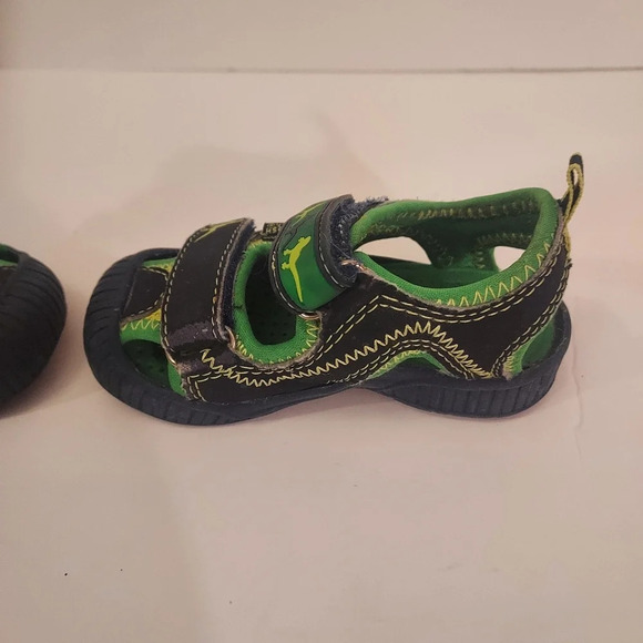 OshKosh B'gosh Blue and Green with Lizards Light Up Sandals in Size 5 - Picture 3 of 12